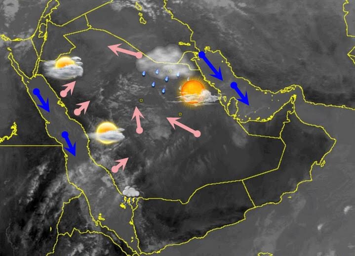 الطقس البارد يعود على بعض مناطق المملكة