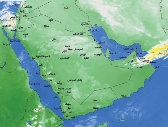 «الأرصاد»: حالة مطرية تراوح بين متوسطة وغزيرة تعيشها المدن اليوم