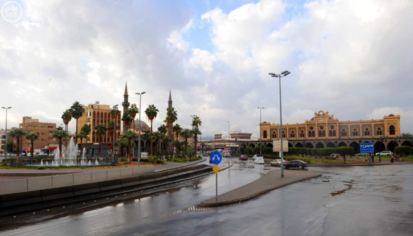 قصة مصورة: أمطار على المدينة المنورة