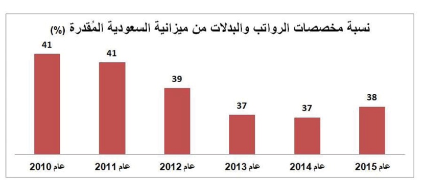 323 مليار ريال رواتب موظفي الحكومة في 2015 ..
79 مليارا منها بدلات