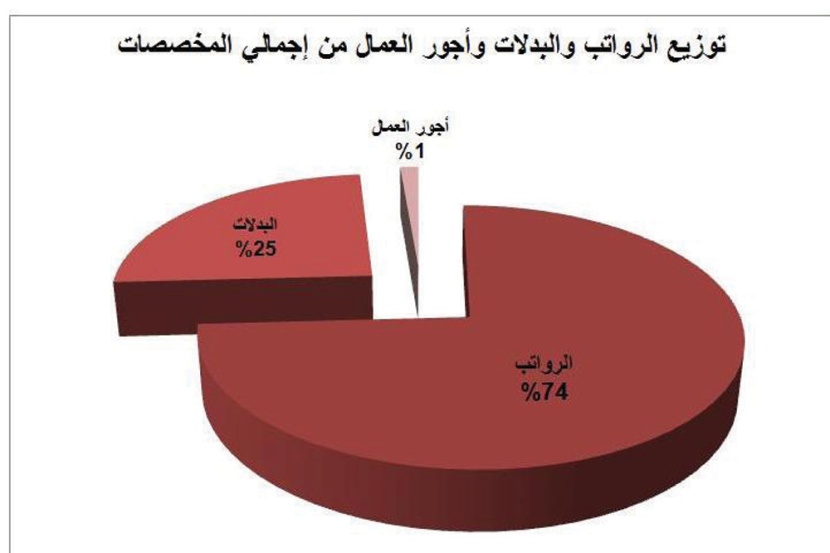 323 مليار ريال رواتب موظفي الحكومة في 2015 ..
79 مليارا منها بدلات