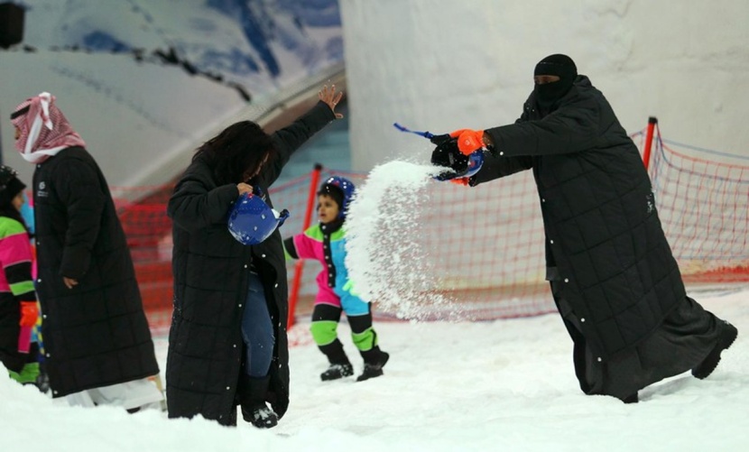 "مدينة الثلج" في الرياض