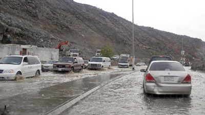 أمطار غزيرة على مكة المكرمة