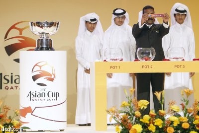 سحب قرعة كأس أمم آسيا 2011.. والأخضر السعودي مع اليابان والأردن وسوريا