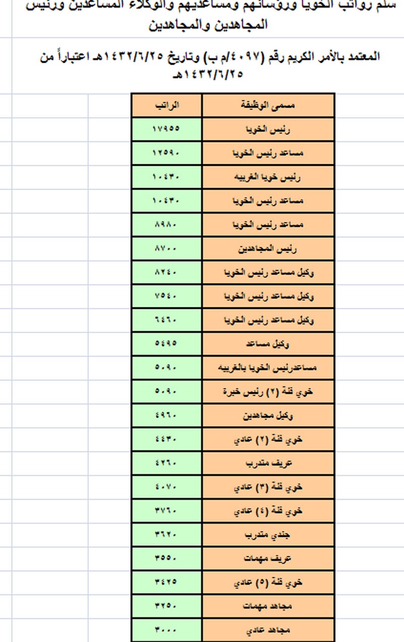 خادم الحرمين الشريفين يعتمد سلالم الرواتب الجديدة