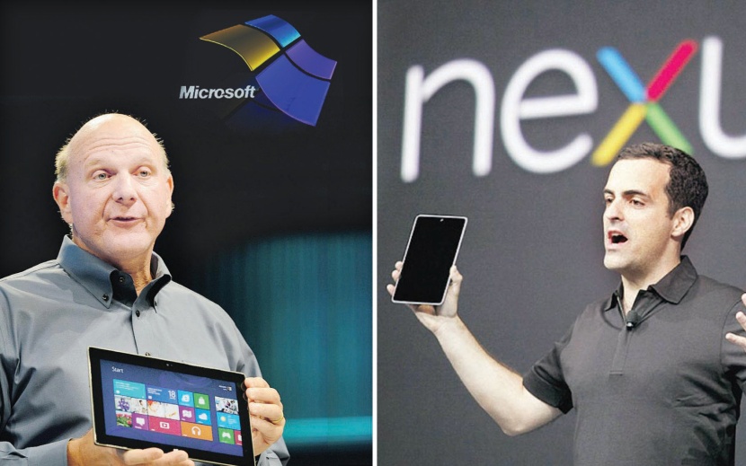 الحرب اشتعلت.. «مايكروسوفت» تدعم جبهاتها بـ Surface .. و«جوجل» ترد بـ Nexus 7