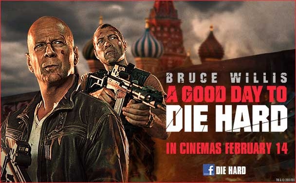 فيلم بروس ويليس Die Hard 5 يتصدر قائمة إيرادات السينما في أمريكا