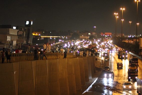 قصة مصورة : أمطار الرياض