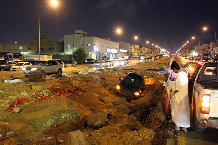 قصة مصورة : أمطار الرياض