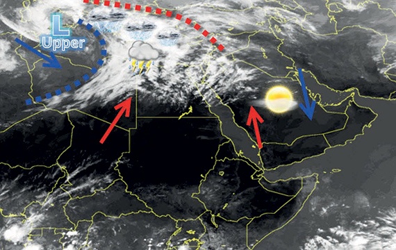 أجواء غير مستقرة وأمطار غزيرة بدءاً من الأربعاء