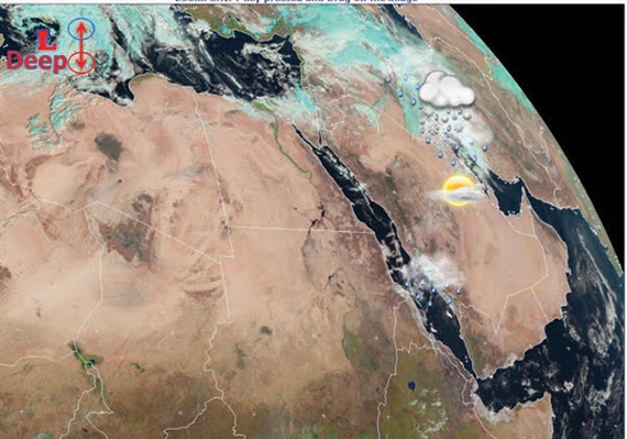 أمطار غزيرة على السعودية مع بداية الأسبوع المقبل