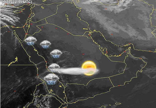 أمطار بالساعات على الرياض .. وثلوج خفيفة فوق تبوك