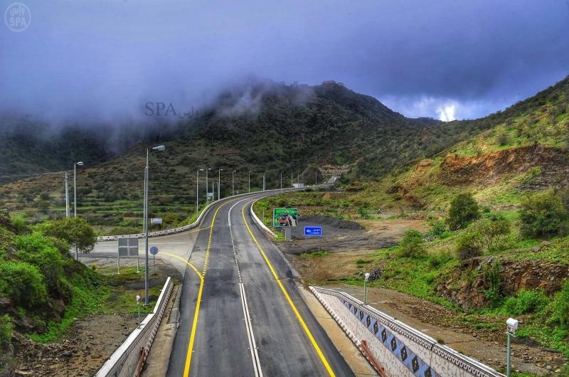 قصة مصورة: مناظر طبيعية لما خلفته الأمطار في الباحة