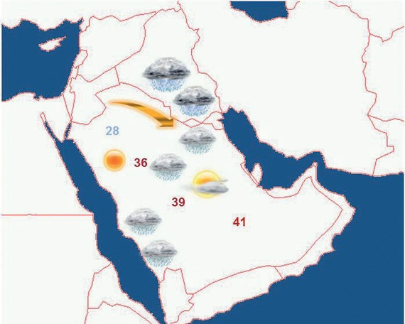 تقلبات جوية جديدة ترافقها أمطار خفيفة وغزيرة