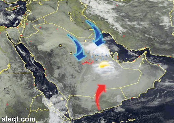توقعات بهطول أمطار رعدية  على مناطق جازان وعسير والباحة