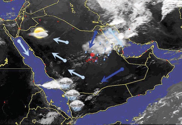 أمطار غزيرة على الغربية والوسطى السبت والأحد المقبلين