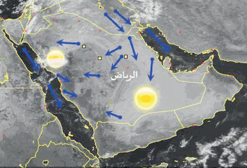 حرارة مرتفعة نسبيا على امتداد سواحل البحر الأحمر