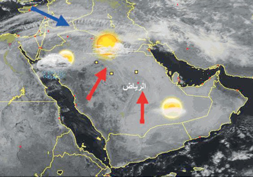 توقعات بطقس مستقر في أغلب مناطق السعودية حتى نهاية الأسبوع المقبل