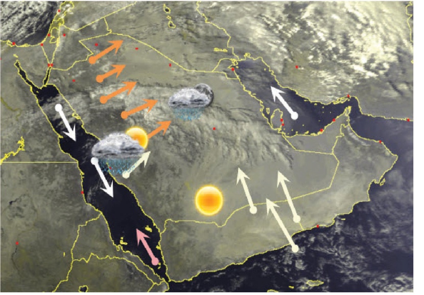 فرص هطول الأمطار تتحسن على أجزاء من السعودية حتى نهاية هذا الأسبوع