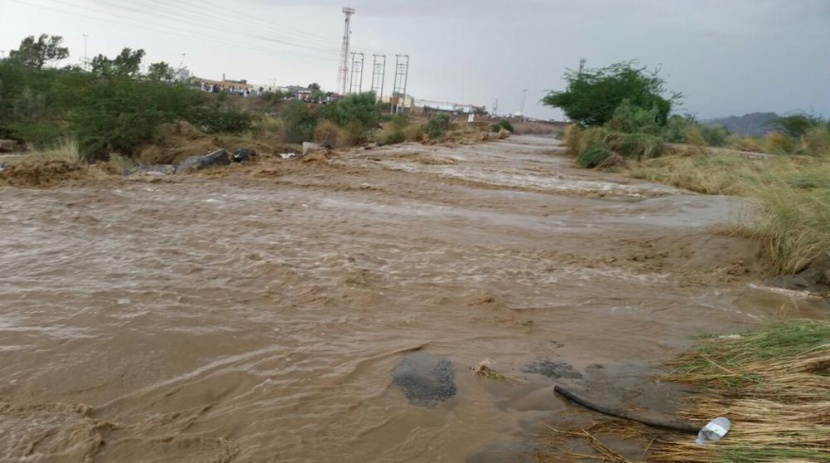 أمطار غزيرة على منطقة جنوب المملكة