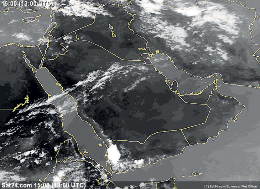 استمرار فرص الأمطار الخفيفة على المرتفعات الغربية والجنوبية الغربية من السعودية