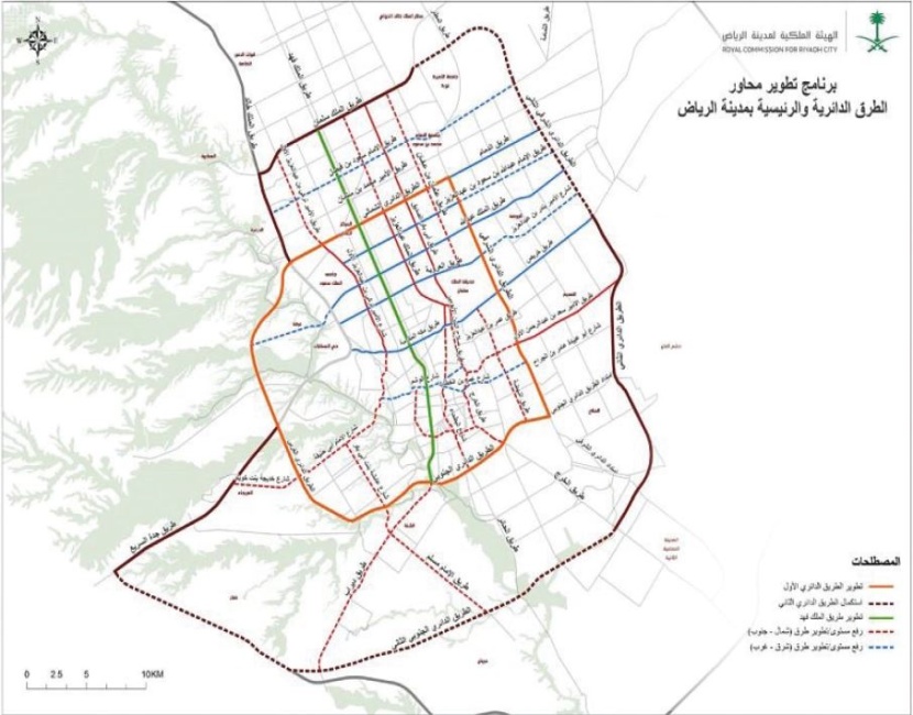 ولي العهد يوجه بتطوير محاور الطرق الدائرية والرئيسة في مدينة الرياض